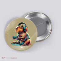 Capybara Funny Video Games Capybara Button thumb 0