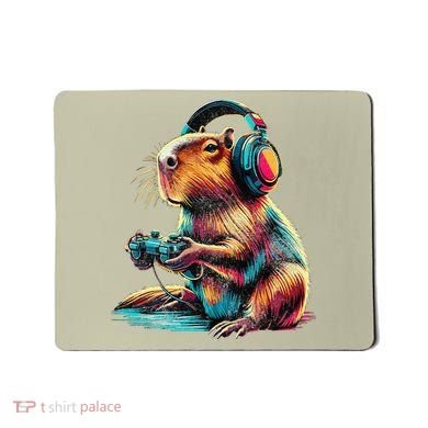Capybara Funny Video Games Capybara Mousepad