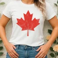 Canadian Flag Vintage Canada Women's T-Shirt thumb 2