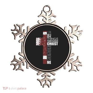 Christian Football Verse I Can Do All Things Through Christ Ornament