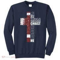 Christian Football Verse I Can Do All Things Through Christ Sweatshirt thumb 0