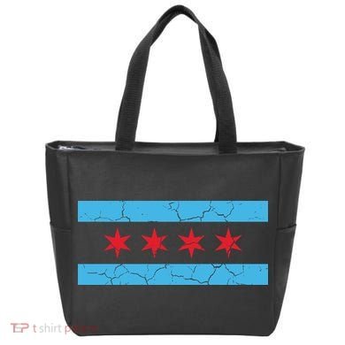 Chicago Flag Vintage Bag