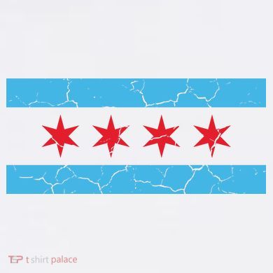Chicago Flag Vintage Five-Panel Snapback Cap