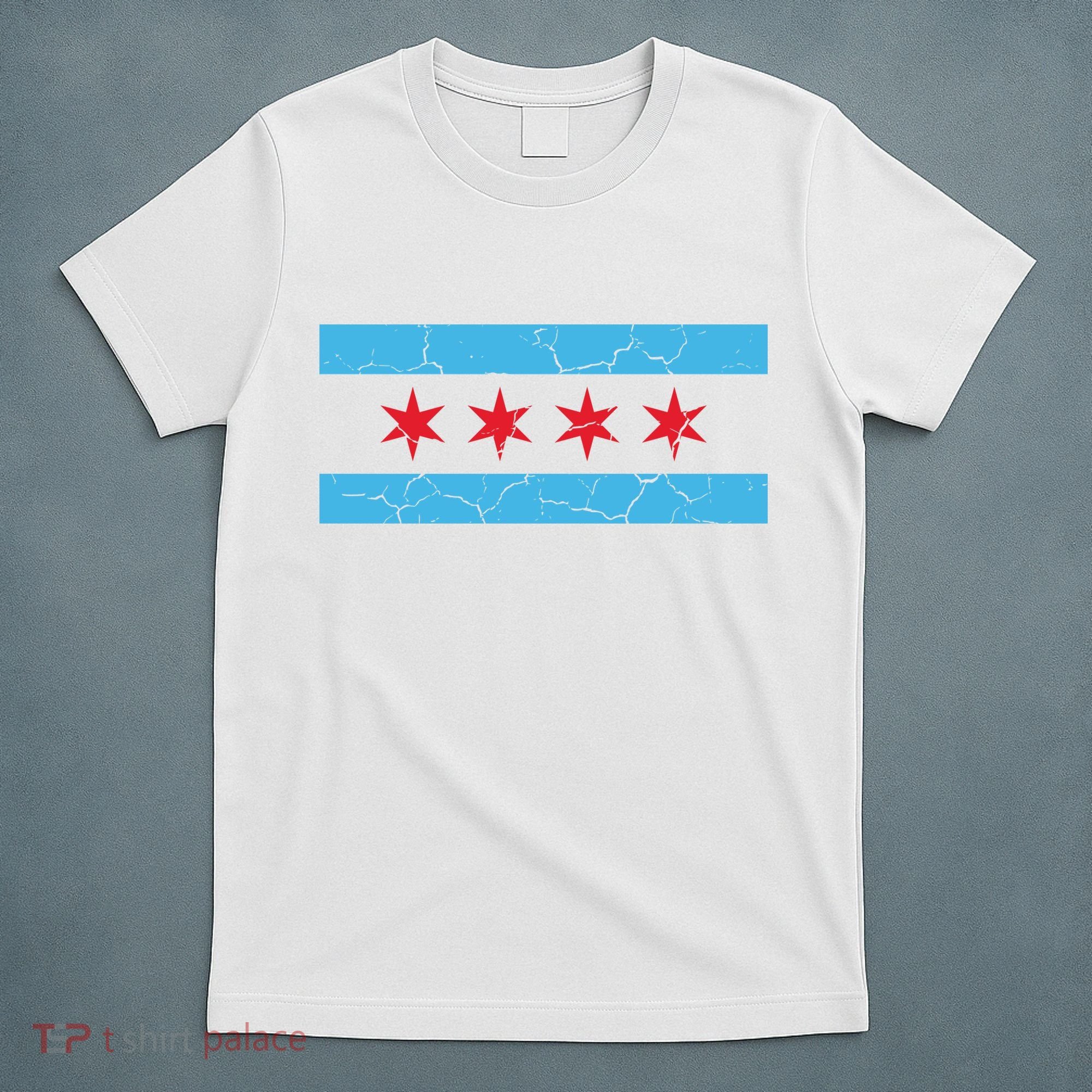 Chicago Flag Vintage T-Shirt