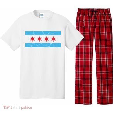 Chicago Flag Vintage Pajama Set