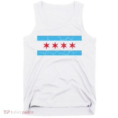 Chicago Flag Vintage Tank Top