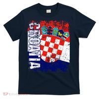 CROATIA Flag Vintage Distressed CROATIA T-Shirt thumb 0