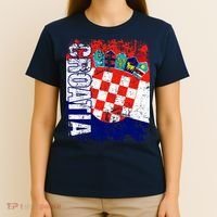 CROATIA Flag Vintage Distressed CROATIA T-Shirt thumb 4