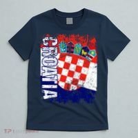 CROATIA Flag Vintage Distressed CROATIA T-Shirt thumb 5