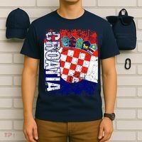 CROATIA Flag Vintage Distressed CROATIA T-Shirt thumb 6