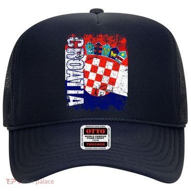 CROATIA Flag Vintage Distressed CROATIA Hat