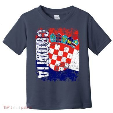 CROATIA Flag Vintage Distressed CROATIA Toddler T-Shirt