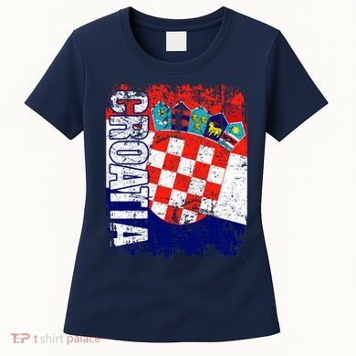 CROATIA Flag Vintage Distressed CROATIA Women's T-Shirt