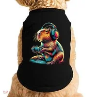 Capybara Funny Video Games Capybara Doggie Tank thumb 0