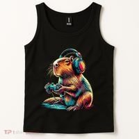 Capybara Funny Video Games Capybara Tank Top thumb 2