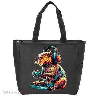 Capybara Funny Video Games Capybara Tote Bag