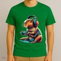 Capybara Funny Video Games Capybara T-Shirt thumb 3