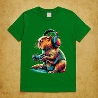 Capybara Funny Video Games Capybara T-Shirt thumb 5