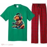 Capybara Funny Video Games Capybara Pajama Set thumb 0