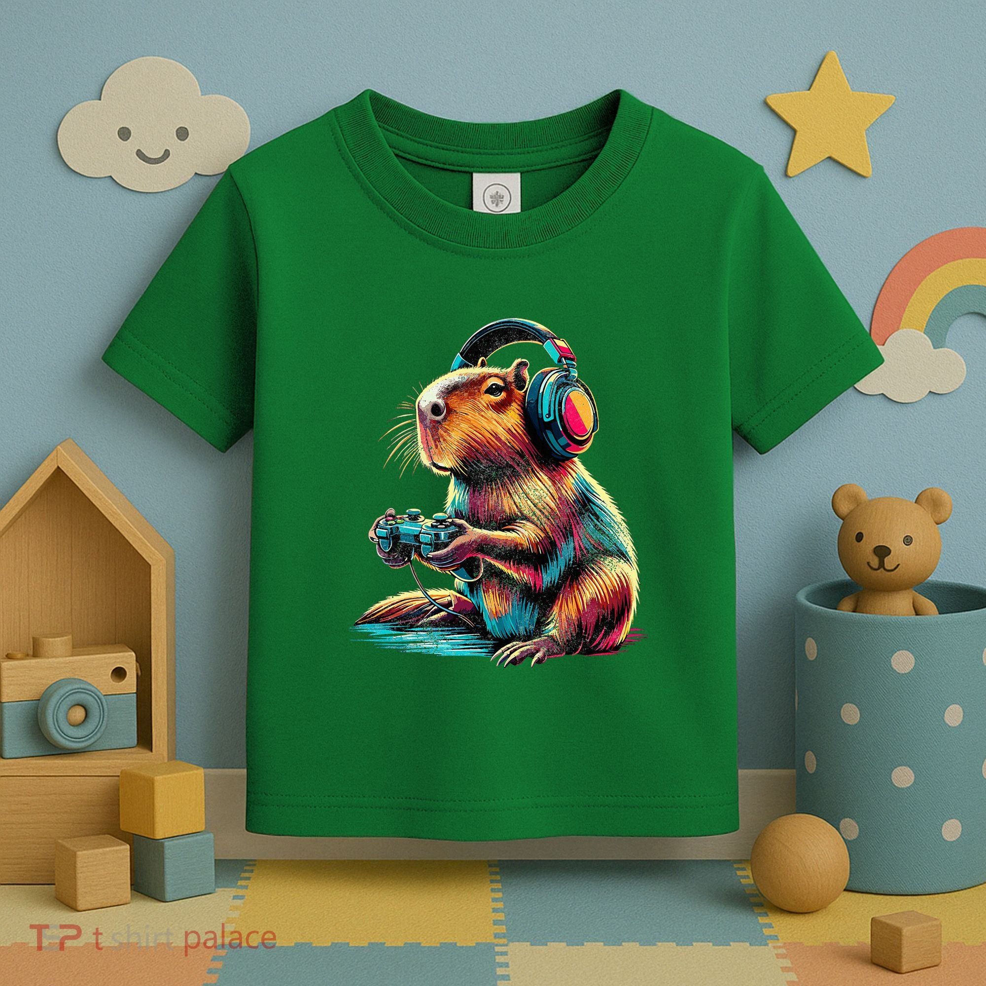 Capybara Funny Video Games Capybara Toddler T-Shirt