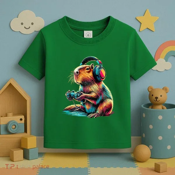 Capybara Funny Video Games Capybara Toddler T-Shirt