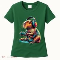 Capybara Funny Video Games Capybara Women's T-Shirt thumb 0