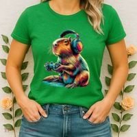 Capybara Funny Video Games Capybara Women's T-Shirt thumb 2