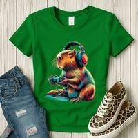 Capybara Funny Video Games Capybara Women's T-Shirt thumb 3