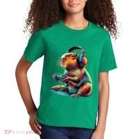 Capybara Funny Video Games Capybara Kids T-Shirt thumb 2