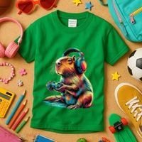 Capybara Funny Video Games Capybara Kids T-Shirt thumb 3