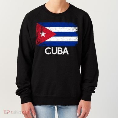 Cuban Flag Vintage Made In Cuba Gift Cool Gift Women's Sweatshirt