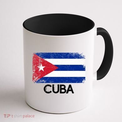 Cuban Flag Vintage Made In Cuba Gift Cool Gift Coffee Mug back