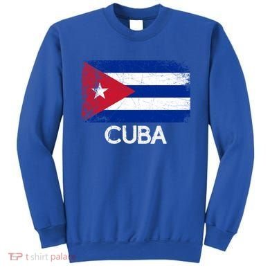 Cuban Flag Vintage Made In Cuba Gift Cool Gift Sweatshirt