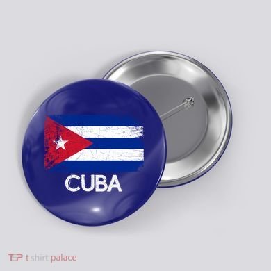 Cuban Flag Vintage Made In Cuba Gift Cool Gift Button