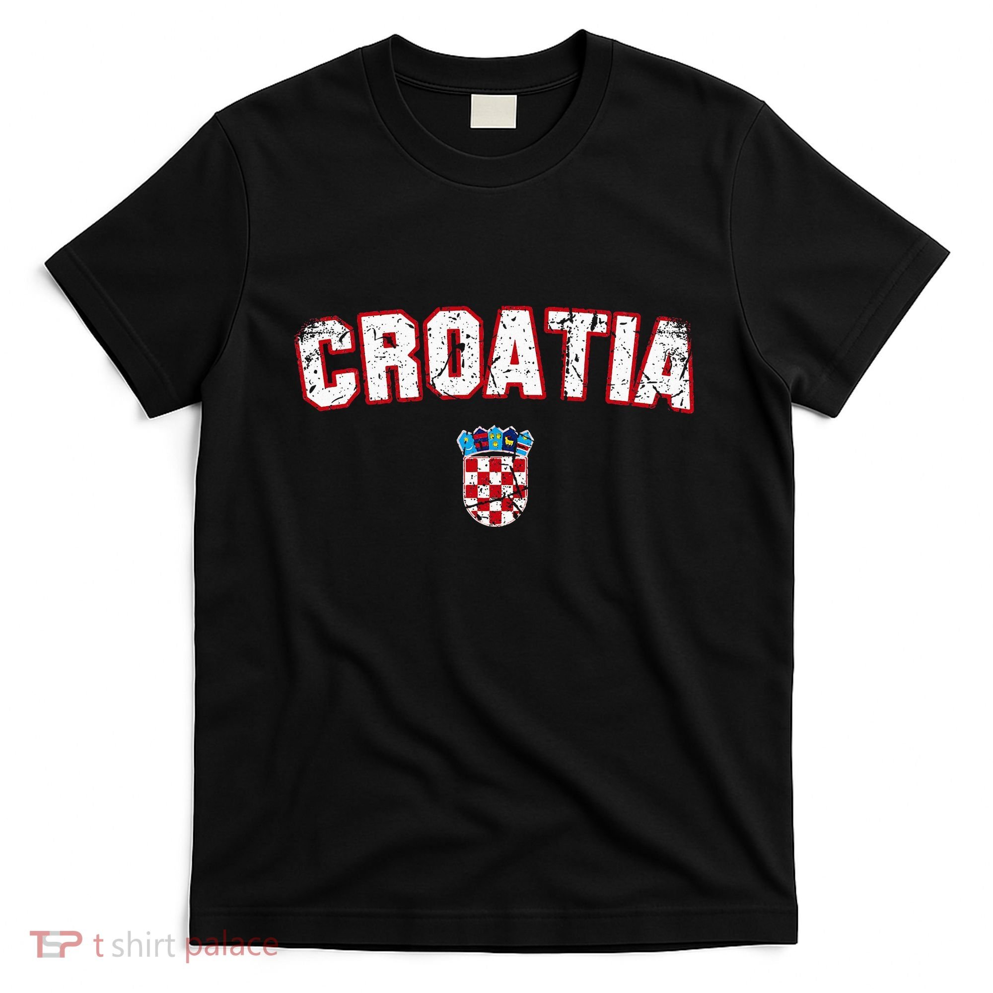 Croatia Flag Vintage T-Shirt