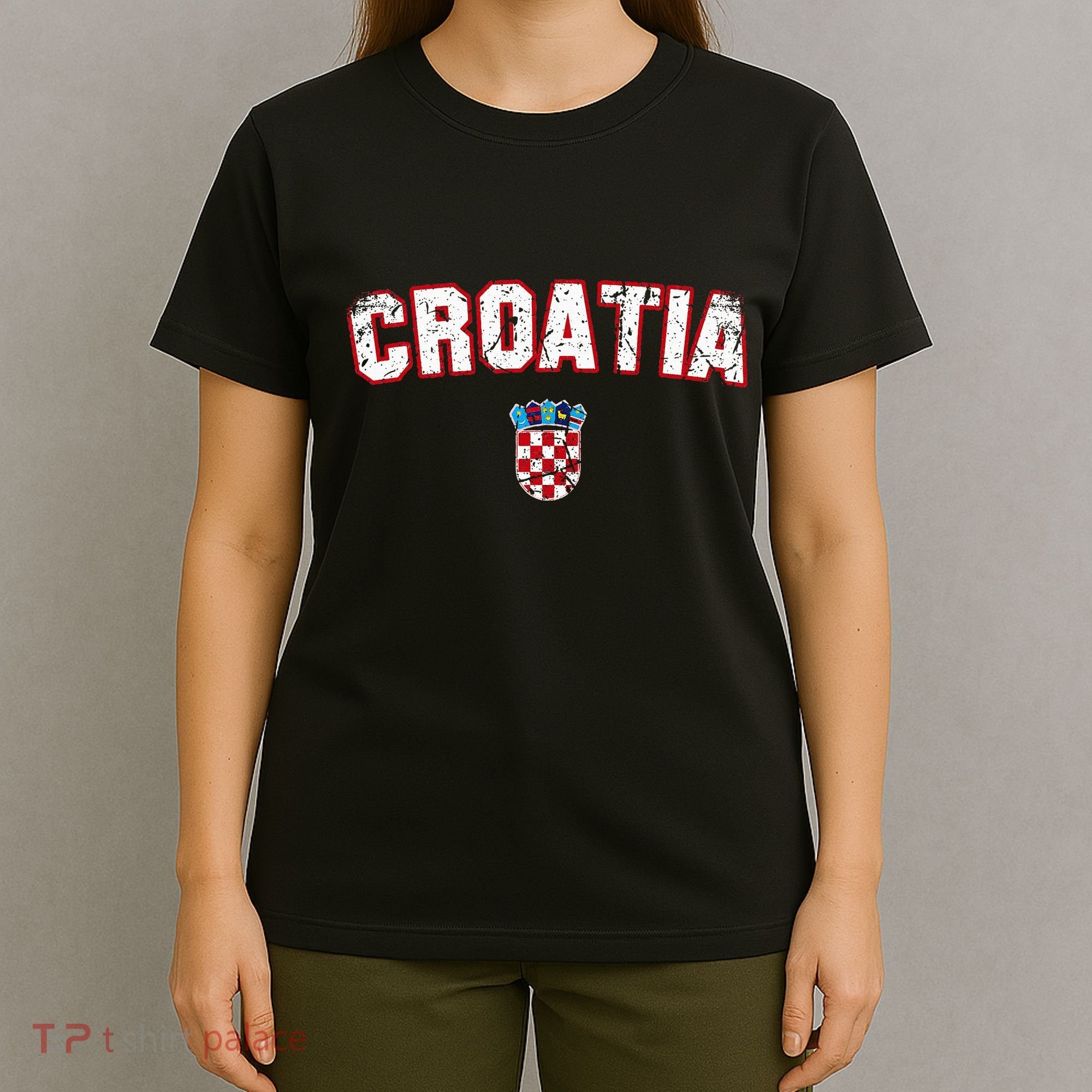 Croatia Flag Vintage T-Shirt