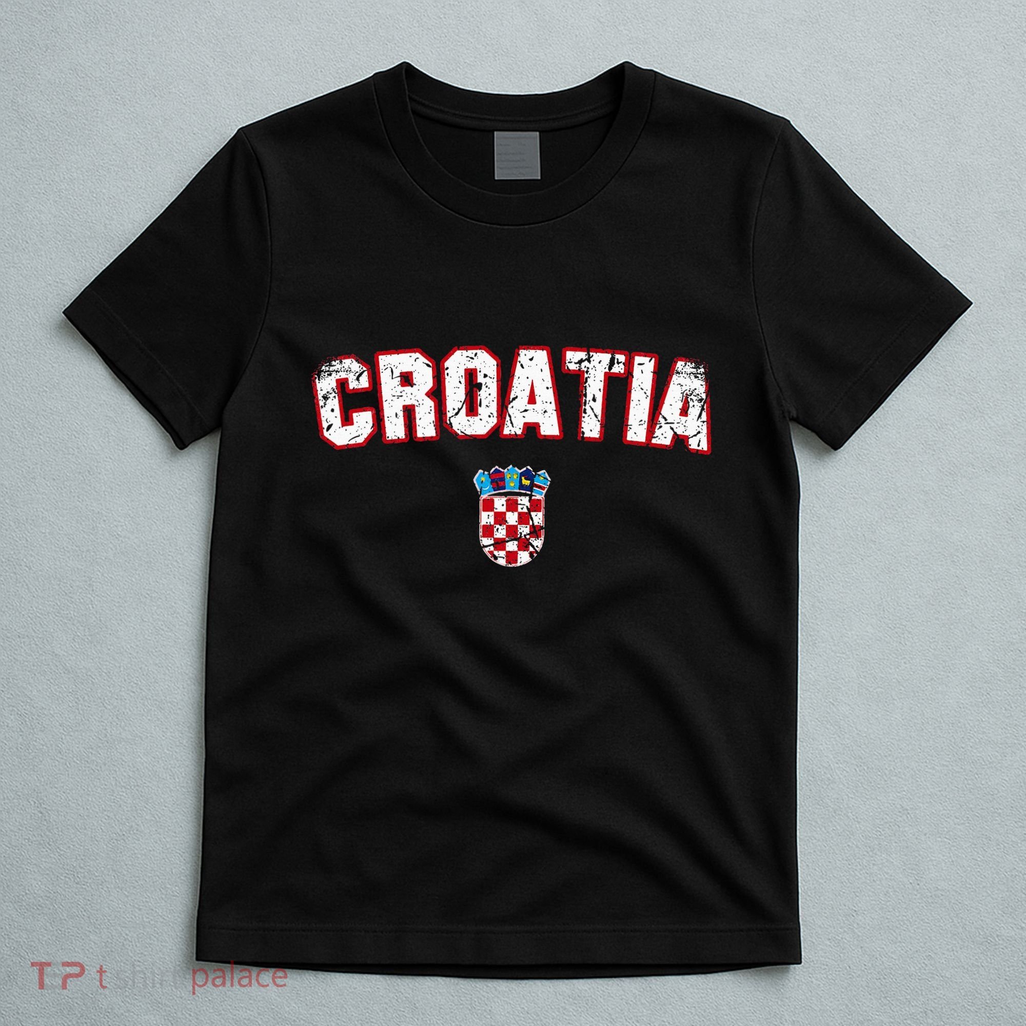 Croatia Flag Vintage T-Shirt