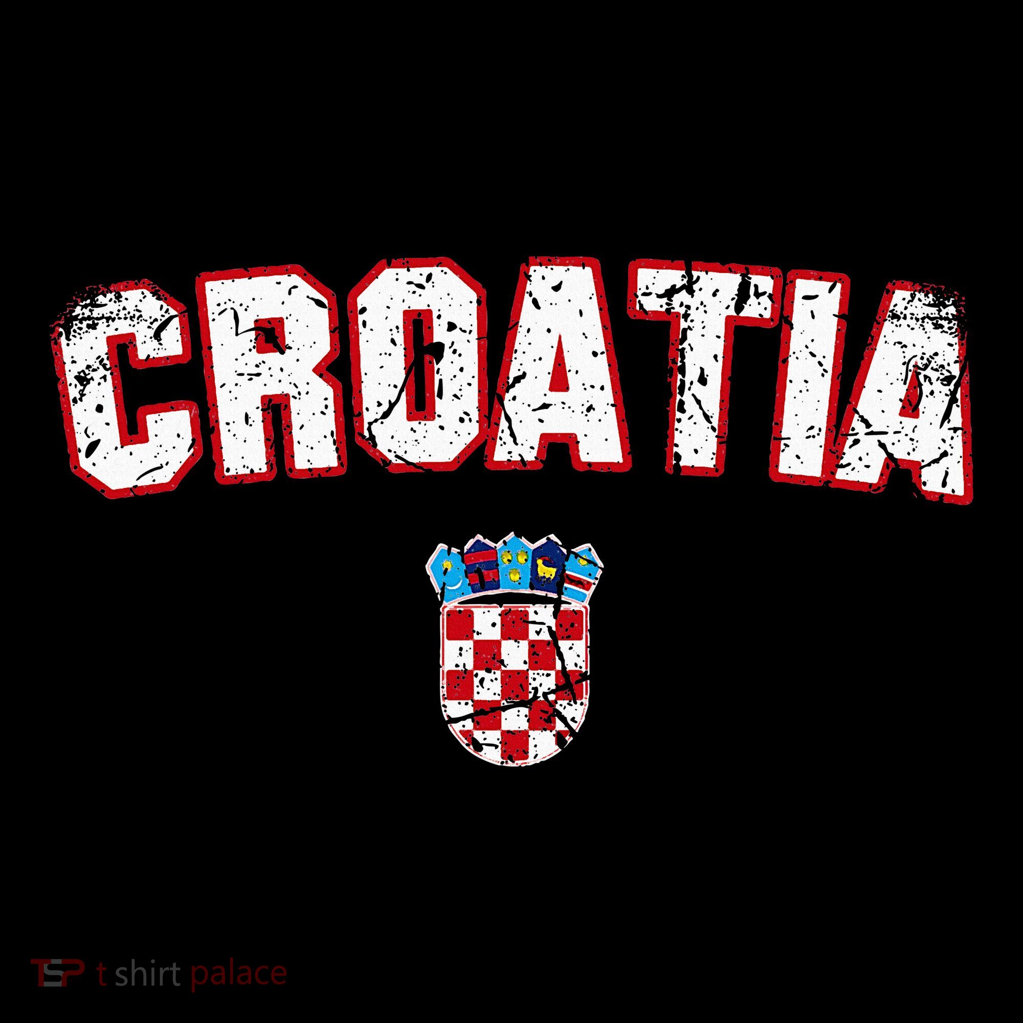 Croatia Flag Vintage T-Shirt