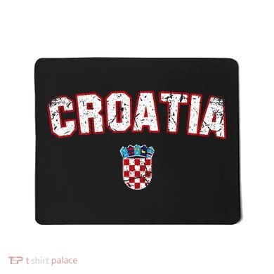 Croatia Flag Vintage Mousepad
