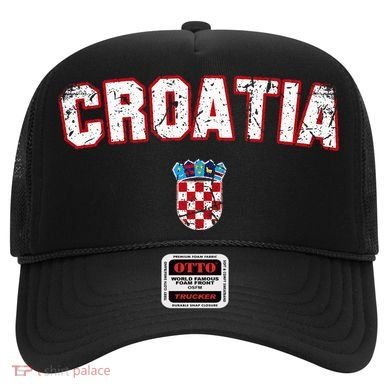 Croatia Flag Vintage Hat