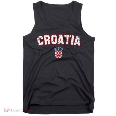 Croatia Flag Vintage Tank Top
