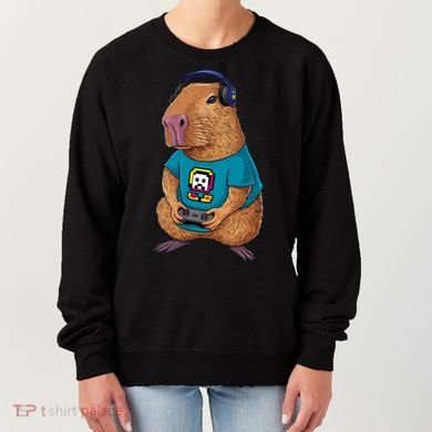 Capybara Funny Video Games Capybara Great Gift Women's Sweatshirt