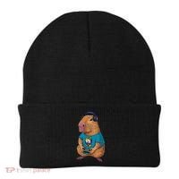 Capybara Funny Video Games Capybara Great Gift Beanie thumb 0