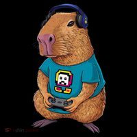 Capybara Funny Video Games Capybara Great Gift Women's Hoodie thumb 2
