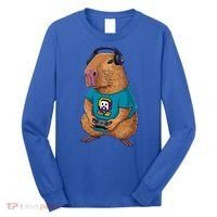 Capybara Funny Video Games Capybara Great Gift Long Sleeve Shirt thumb 0