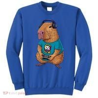 Capybara Funny Video Games Capybara Great Gift Sweatshirt thumb 0