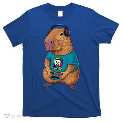 Capybara Funny Video Games Capybara Great Gift T-Shirt