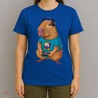 Capybara Funny Video Games Capybara Great Gift T-Shirt thumb 4
