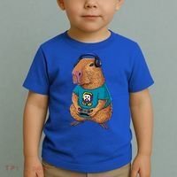 Capybara Funny Video Games Capybara Great Gift Toddler T-Shirt thumb 2