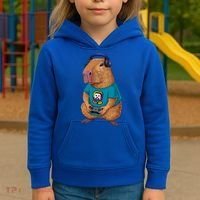 Capybara Funny Video Games Capybara Great Gift Kids Hoodie thumb 3